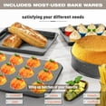 thumbnail image 4 of MF Studio 30 Pieces Cookware & Bakeware Set Granite Nonstick Pots and Pans, Black, 4 of 9