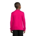 thumbnail image 2 of SPORT-TEK Boys' Long Sleeve PosiCharge Competitor Tee, Pink Raspberry, X-Large, 2 of 5