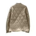 thumbnail image 4 of Men's Quilted Winter Jacket Mid Length Winter Coat Cold Weather Outerwear Snorkel Varsity Jackets Navy XL, 4 of 8