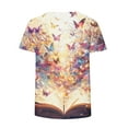 thumbnail image 4 of Women Short Sleeve Tops Plus Size Short Sleeve Shirts for Women Trendy Cute Summer Clothes for Women Over 50 Clearance Deals, 4 of 4