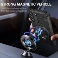 thumbnail image 2 of for Samsung Galaxy S21 FE Case [Compatible with MagSafe] [Military-Grade Protection], Shockproof Protective Slim Invisible Kickstand Car Mount Magnetic Armor Cover, Black, 2 of 10