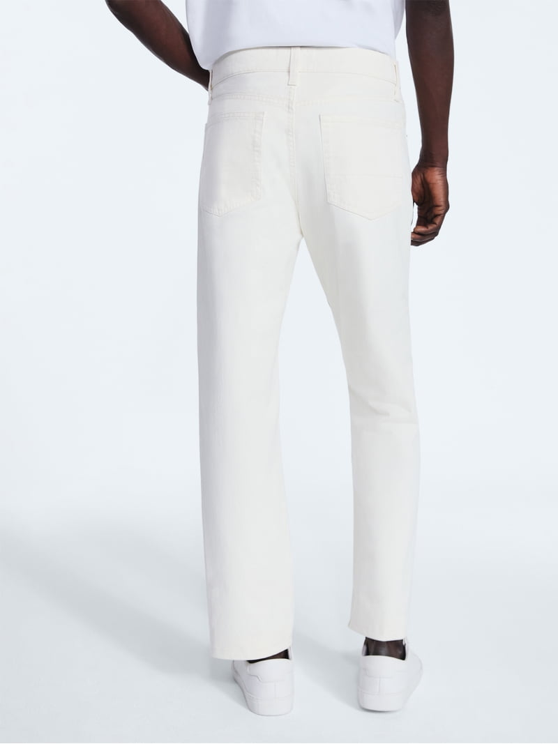 PT01 SHAKA スリムフィット ホワイト Free Assembly Men's Modern Straight Five Pocket Pants, Waist Sizes