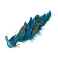 thumbnail image 2 of Pavo real de Navidad con plumas naturales, modelo 3D de imitación de pavo real, 2 of 6