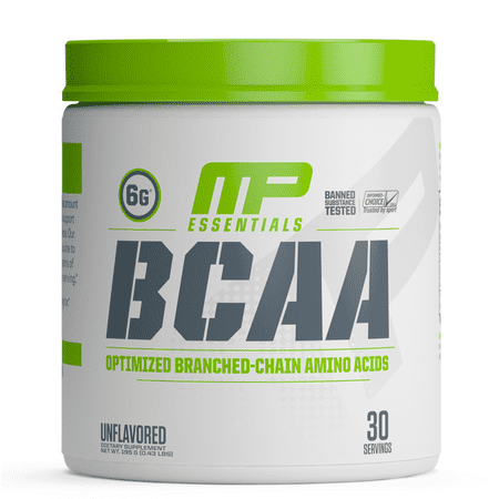 MusclePharm BCAA Essentials Powder, Post Workout Recovery, 30 Servings,