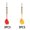 Red and Yellow, variant on BESTSKY 6Pcs Darts Kid-Safe Steel Tip Darts,Perfect Darts Metal Tip Set for Family Fun,Red and Yellow