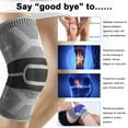 thumbnail image 3 of Knee Brace Support Compression Sleeve with Side Stabilizers + Silicone Patella Gel Pad for Meniscus Tear,Arthritis,Jogging,Sports,Running, 3 of 7