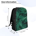 thumbnail image 4 of Fotbe Green Leave Fern Travel Laptop Backpack, Business Slim Sturdy Laptops Backpack, Water Resistant College School Computer Bag Gift for Men & Women Fits 15.6 Inch Notebook, 4 of 8