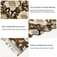 thumbnail image 5 of FORMRS Womens Scarf Winter Soft Long Big Warm Shawls Wrap Tassel Scarves, Brown Floral, 5 of 9