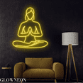 thumbnail image 4 of Glowneon Girl Meditating Line Art, Yoga Neon Sign, Yoga Club Led Sign, 4 of 5