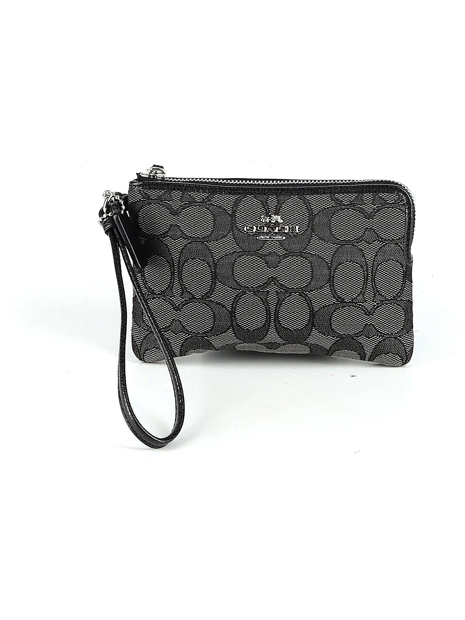 gray coach wallets