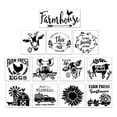 thumbnail image 2 of Plantillas Reutilizables con Tema de Granja, Plantillas de Pintura para Manualidades DIY, Azulejo de Pared para , Muebles, Pizarra, Tarjetas de F , C 12 piezas Sunnimix Plantilla de plantillas, 2 of 4