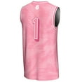 thumbnail image 3 of Unisex GameDay Greats #1 Pink Cornell Big Red Lightweight Basketball Fashion Jersey, 3 of 4