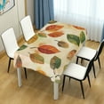 thumbnail image 4 of Yayeee Tablecloths 60" x 60" Rectangle Wrinkle Resistant Party Table Cover, Beige Leaves, 4 of 8