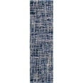 thumbnail image 2 of Orian Cotton Tail Shag Area Rug JA26 Blue Scratched Lines, 2 of 3