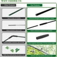 thumbnail image 4 of 36PCS Garden Hoops Grow Tunnel Kit - 8FT Rust-Free Fiberglass Arches With Plastics Coating (6 Sets) for Raised Beds, Plant Support, Shade Cloth Net, Insect Netting & Row Cover Protection, 4 of 5