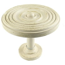 Urbanest Medallion Curtain Holdback – Elegant Drapery Tieback, Farmhouse Drapery Hardware for Stylish Window Treatments, 1 Piece, Gilded French White