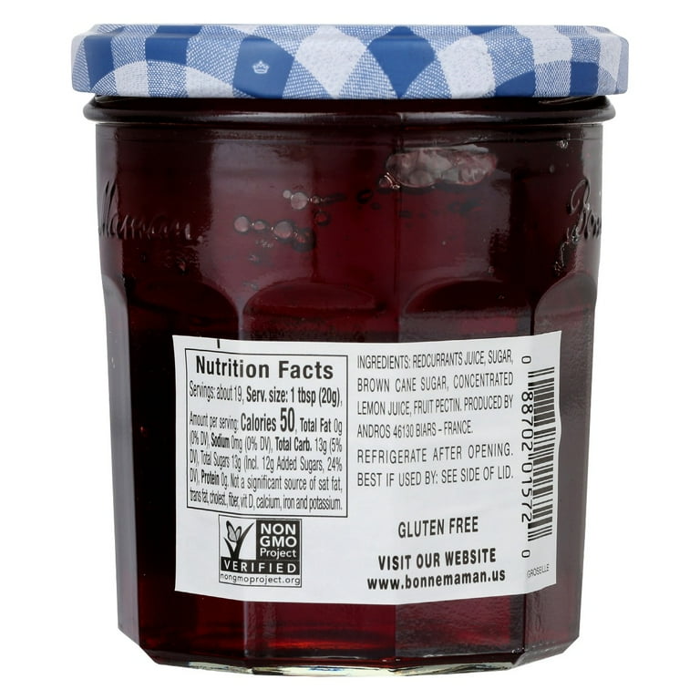 4 pack) Bonne Maman Jelly Red Currant, 13 Oz - Walmart.com