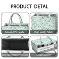 thumbnail image 4 of Large Capacity Tote Bag,Light Blue Christmas Tree Pattern Handbag Fashion Luxury Tote Bag,15.7"x13"x 5.1" Inches,Laptop Compatible, 4 of 6