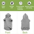 thumbnail image 3 of Dog Sweatshirt Hooded Pet Spring/Fall/Winter Clothes Warm Coat for Small and Medium Dogs Grey S, 3 of 7