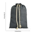 thumbnail image 2 of Christmas Drawstring Bag Gray Canvas for Holiday Storage, 28x20 Inch Large Gift Bag for Xmas Decorations and Party Supplies, 2 of 5