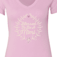 thumbnail image 4 of Inktastic Blessed to Be a Mimi Grandma Women's V-Neck T-Shirt, 4 of 5