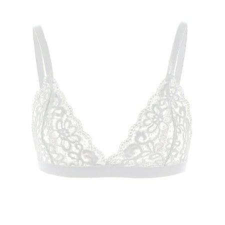 Summer Savings Clearance! 2023 TUOBARR Bras for Womens Sexy Lingerie Lace Corset Solid Mesh Underwire Sleepwear Underwear Set White 10