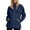 Dark Blue, variant on WTOBBY Ladies' Loose Comfortable Windproof Waterproof Fashion Outdoor Jacket, Designed for Hiking, Travel, and Breathable Comfort,Army Green L