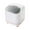 White, variant on Fwqbns Mini Countertop Trash Can, Waste Can with Press Type Lid,Wastebasket Dispenser, Bin for Coffee Table, Bathroom Vanity Top