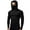 Black, variant on Men's Solid Color Face Cover Hoodie Long Sleeve Pullover with Balaclava Style Casual Streetwear Top Red,S
