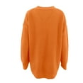 thumbnail image 4 of Orange Hoodies for Womens V Neck Oversized Fall Sweater Sexy Long Sleeve Knit Pullover Top Fall Tops for Women 2025, 4 of 5
