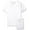 White, variant on Hanes Men's 100% Cotton All Day Flex Fabric Soft V-Neck Undershirt 3-Pack (White, Small 34-36")