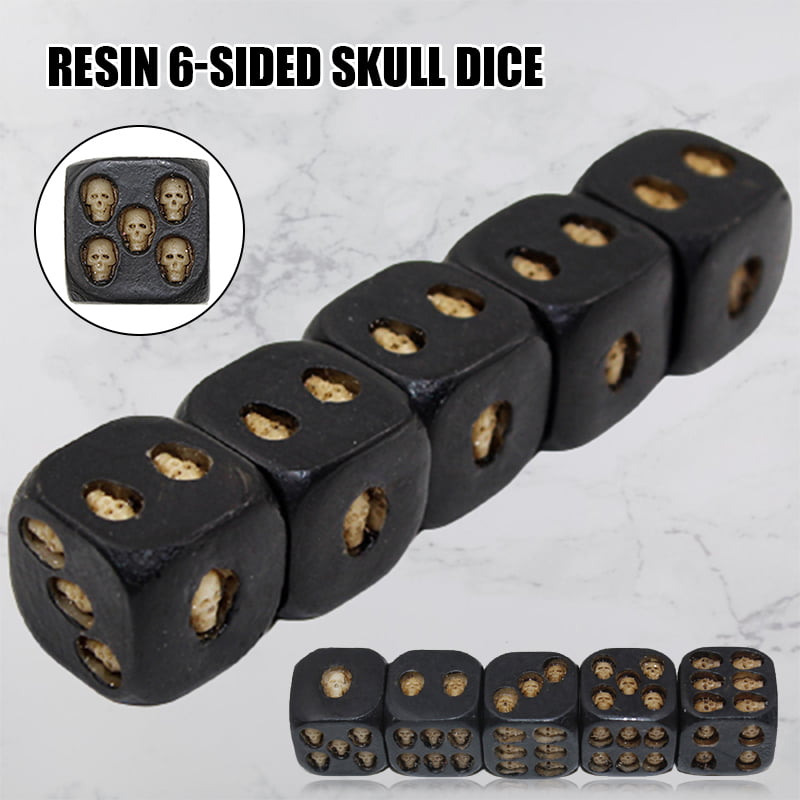 Cool Skull Dice Cube Bar Party Entertainment Game Pool Leisure Toys Favor 