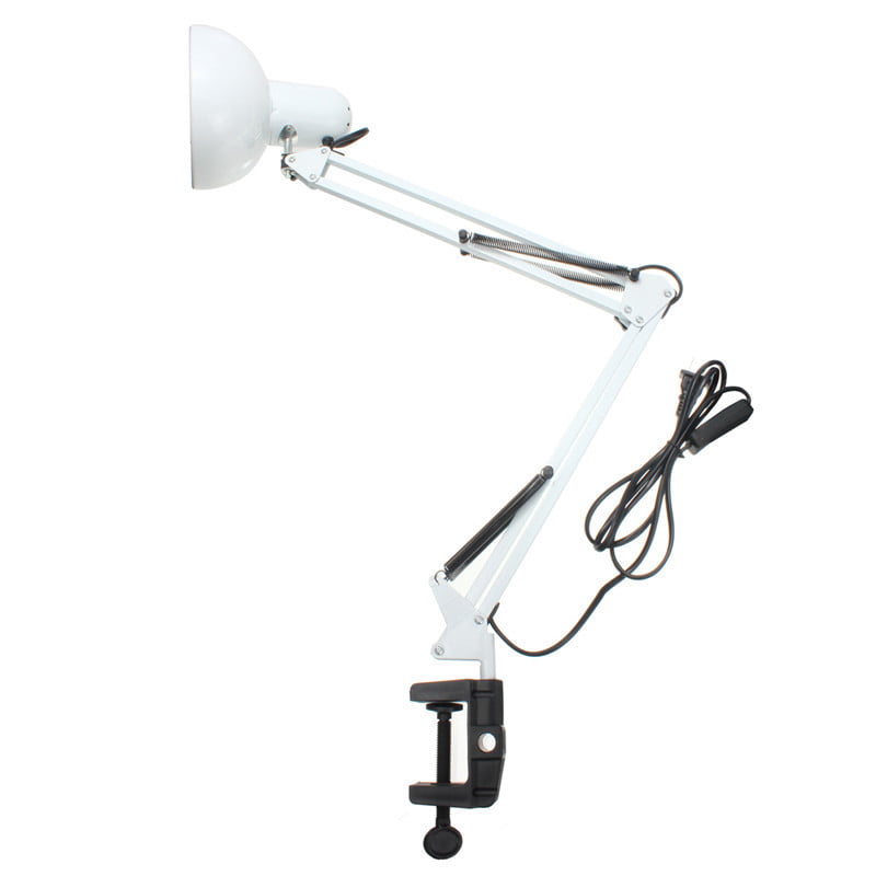 E27 E26 Swing Arm Desk Lamp Architect, Drafting Lamp Clamp