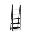 thumbnail image 4 of Linon Edson 5-Shelf Ladder Bookcase, 72" Height, Black Finish, 4 of 9