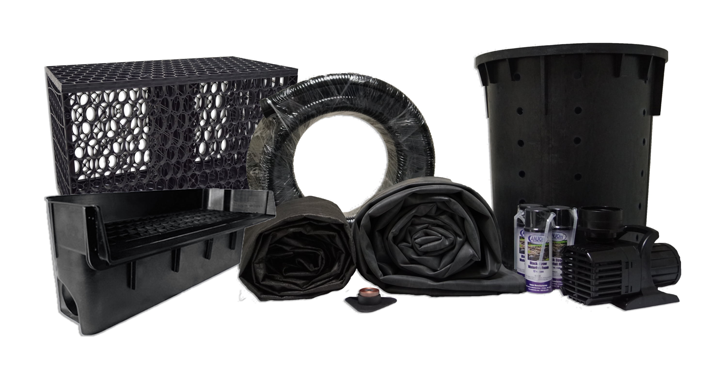 Large Anjon Pondless Waterfall Kit with MatrixBlox, 6,100 GPH pump, 15