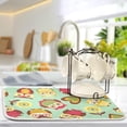 thumbnail image 5 of FREEAMG Dish Drying Mat Funny Owls Kitchen Dish Pads Super Absorbent Microfiber Dish Drying Rack Pads Safe Heat-resistant Kitchen Counter Mat,18x24 Inch, 5 of 7