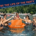 thumbnail image 6 of Cuddy Floating Cooler and Dry Storage Vessel - 40QT - Amphibious Hard Shell Design, Orange, 6 of 6