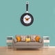 thumbnail image 4 of Theme Wall ,Frying Pan Shaped with Fried Egg , Non-Ticking,Modern , rojo perfecl reloj de pared de cocina, 4 of 8