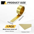 thumbnail image 2 of Brass Sheet Roll, 0.2 x 15 x 2000mm Metal Flashing Brass Foil Roll, Gold, 2 of 6