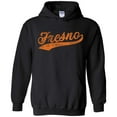 thumbnail image 4 of UGP Campus Apparel Fresno Baseball Script - Hometown Pride, Pitcher Hoodie - Large - Black, 4 of 6