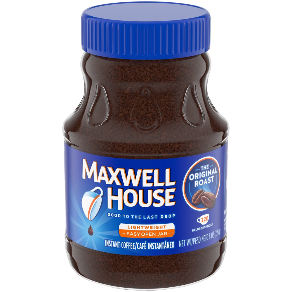 Maxwell House Original Roast Instant Coffee, 8 oz Jar (Pack of 3