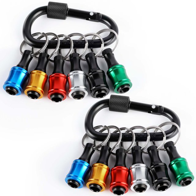 Vástago hexagonal de 1/4 pulgadas, destornillador de aleación de aluminio, yeacher 12 piezas