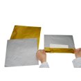 thumbnail image 1 of Envoltorios para barra de chocolate, 7.5 x 7.5 pulgadas, 100 unidades de envoltorios de papel dorado para dulces, envoltorios de mantequilla, hojas de embalaje de aluminio individuales hechas en casa, 1 of 1