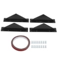 thumbnail image 1 of Universal Rear Bumper Lip Diffuser Kit Black Rear Bumper Spoiler Car Modified Styling Accessories, 1 of 9