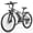 G26-gray, variant on KAZEFLOW adult electric bicycle, 26-inch electric mountain bike, 1200W peak power motor, top speed up to 25 mph, equipped with a 48V 10AH removable battery, range of 45 miles, UL 2849 certified.