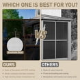 thumbnail image 3 of Mondawe 8 ft. x 12 ft. Brown Wall-Mounted Aluminum Frame Sunroom with Galvanized Steel Sloped Roof and Sliding Doors, 3 of 8
