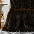 thumbnail image 6 of Brown Faux Fur Throw Blanket For Sofa, Fluffy Thick Fur Blanket,Plush Fuzzy Bed Throws,50"x60", 6 of 9
