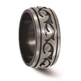 thumbnail image 6 of Edward Mirell Black Titanium Brushed 10mm Band, 6 of 6