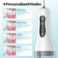 thumbnail image 4 of OasiSmile Water Flossers for Teeth Clean, Cordless 260ML Portable Oral Irrigator with 5 Jet Tips, DIY Mode Rechargeable Dental Floss Picks for Home Travel, White, 4 of 9