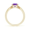 thumbnail image 2 of ANGARA Natural Prong-Set Solitaire 1.6 ct Amethyst Split Shank Ring in 14K Yellow Gold for Women (Size-9x7mm) | February Birthstone, Anniversary, Jewelry Gift for Women | Natural Amethyst Ring, 2 of 10